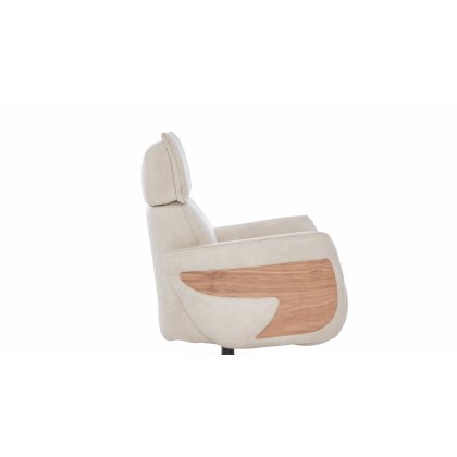 Himolla Cleo 8981 Chair with wooden steel ring base