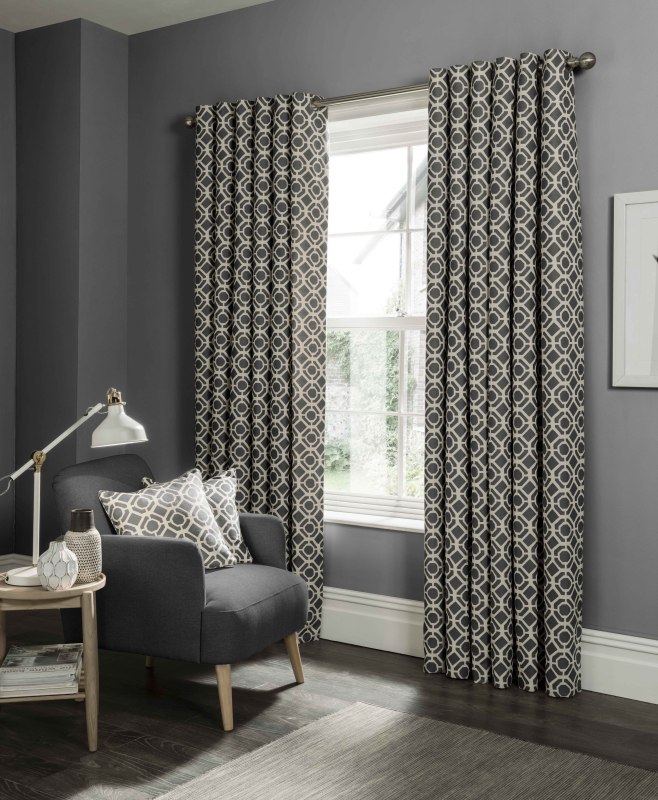 Castello Curtains Charcoal Castello Curtains Charcoal